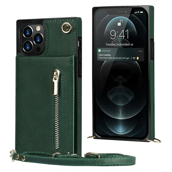 Roseline - Coque iPhone avec cordon et porte-cartes