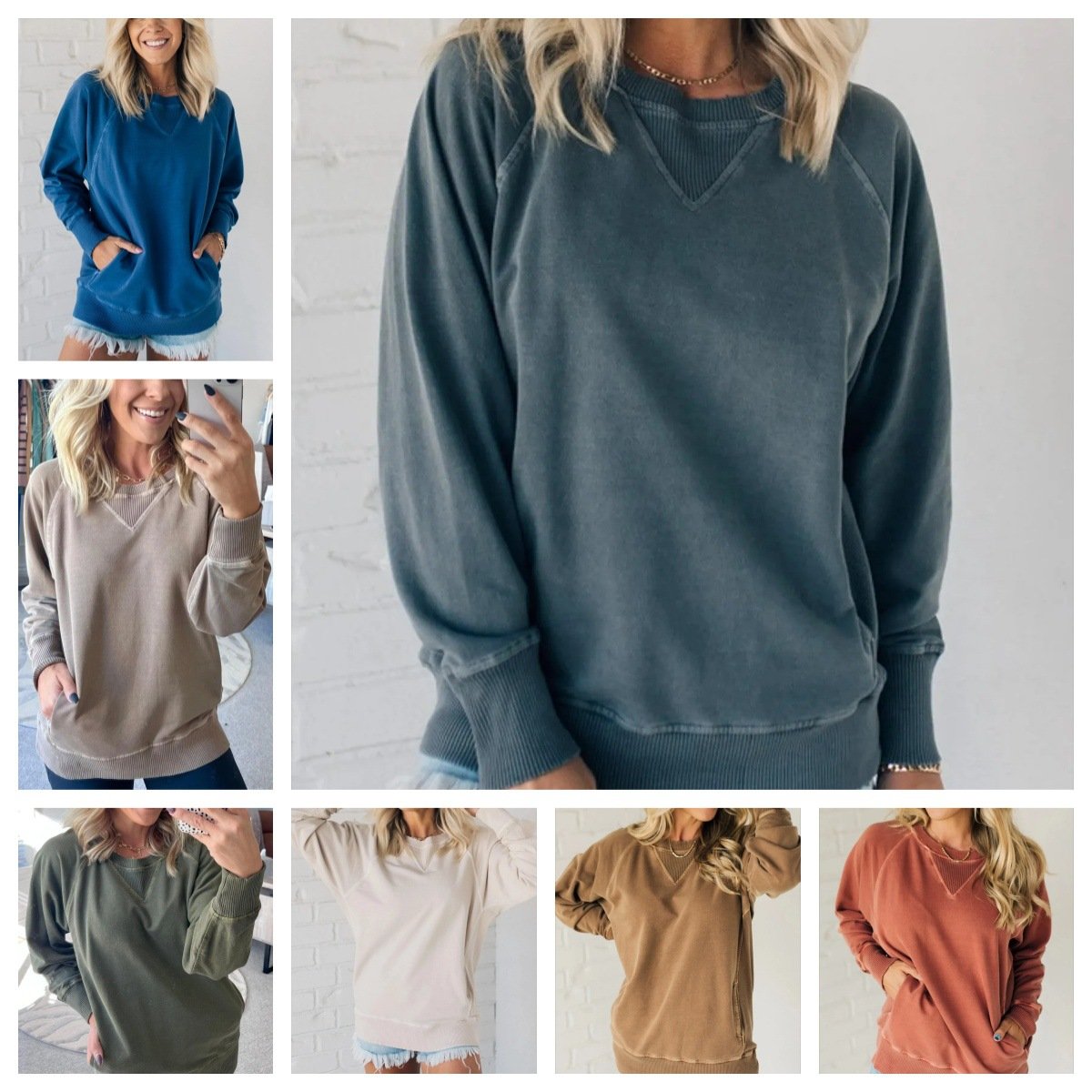 Yvonne - Pull Chic avec Poches Côtelées pour Femmes