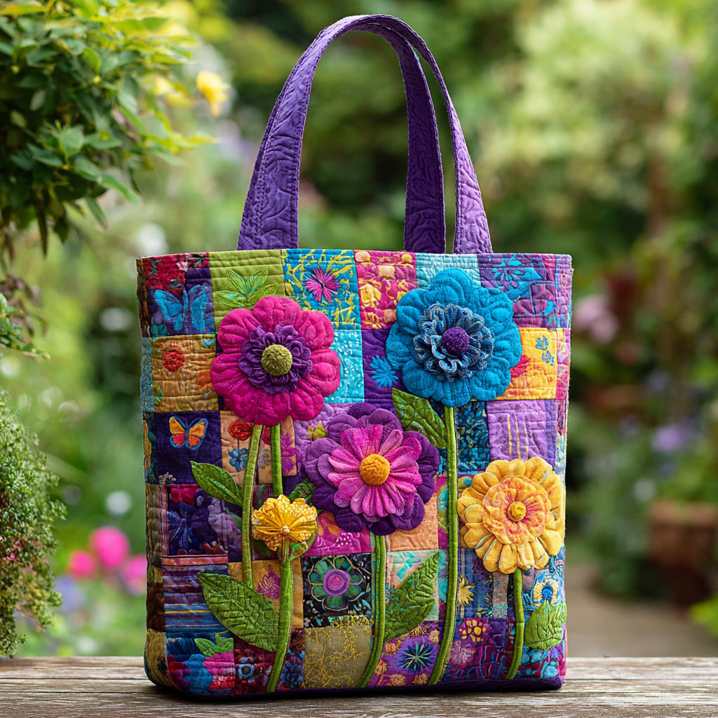 Yolène -  Sac Artistique Avec Motif Floral 3D