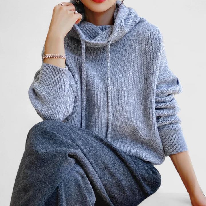 Isolde | Warm & Soft Knit Hoodie