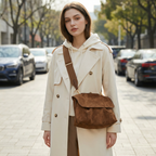 Lucette - Sac Bandoulière Suédine Vintage