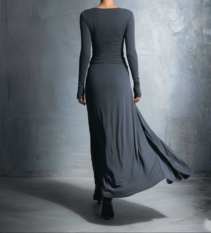 Maple Lace | Long Sleeve Maxi Dress