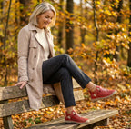 Gisela - Chaussures orthopédiques confortables à effet cuir