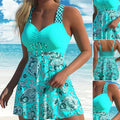 Gaétane - Maillot de bain robe femme gainante avec short intégré élégant
