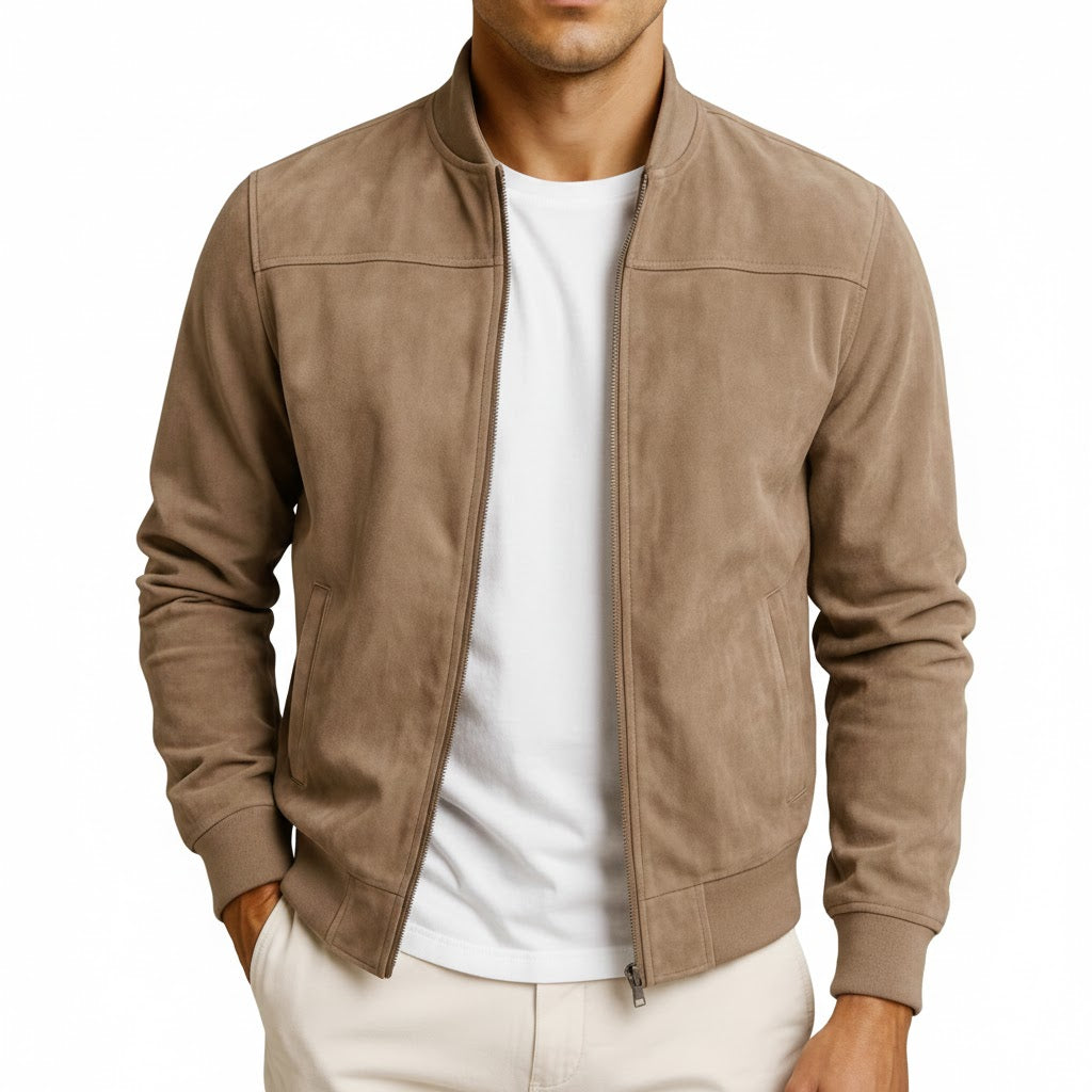 Félix™ – Le Blouson en Suède Authentique pour Homme